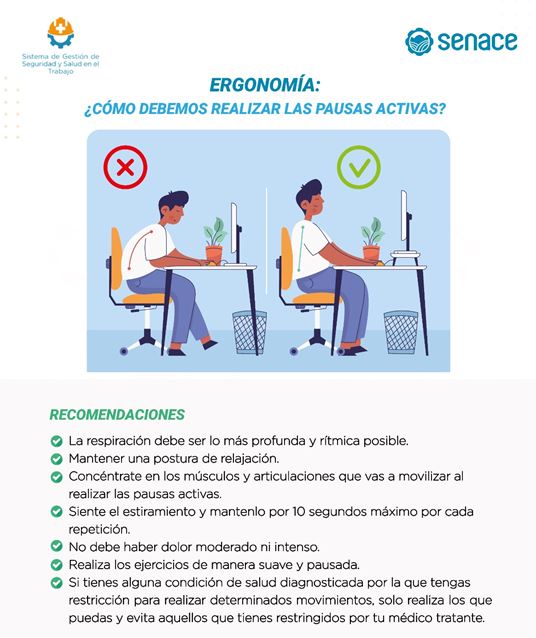 ¿Cómo realizar las pausas activas?