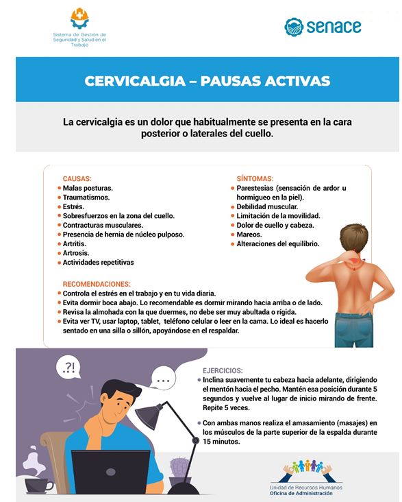 Cervicalgia – Pausas Activas