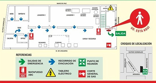 Planos de evacuación