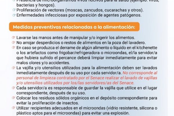 Recomendaciones sobre el adecuado uso Kitchenette