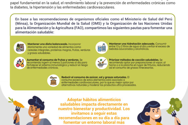 Recomendaciones para una alimentación saludable